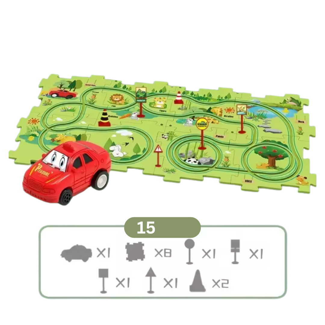 Rennstrecken-Puzzle-Abenteuer