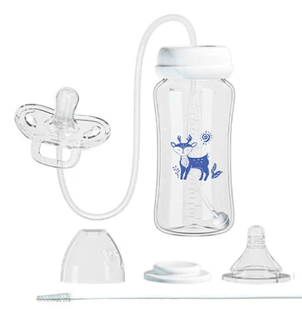 Freihändige Baby-Fütterflasche – Anti-Kolik-Nahrungssystem