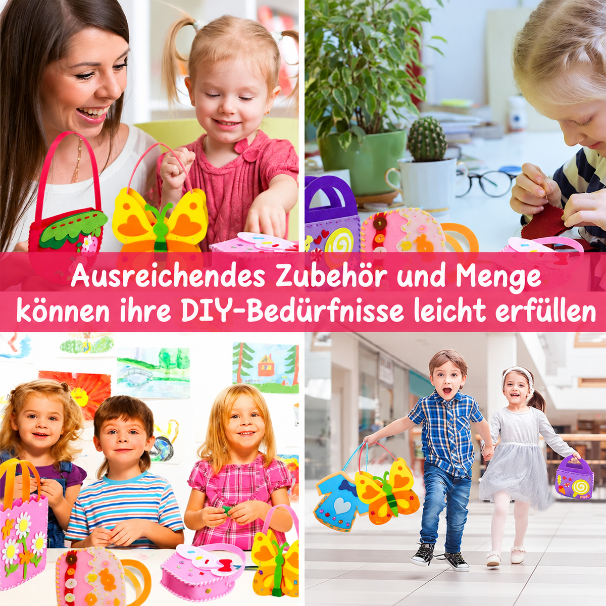 Mein erstes Filz-Nähset – 8 Bastelprojekte für Anfänger 🧵✨