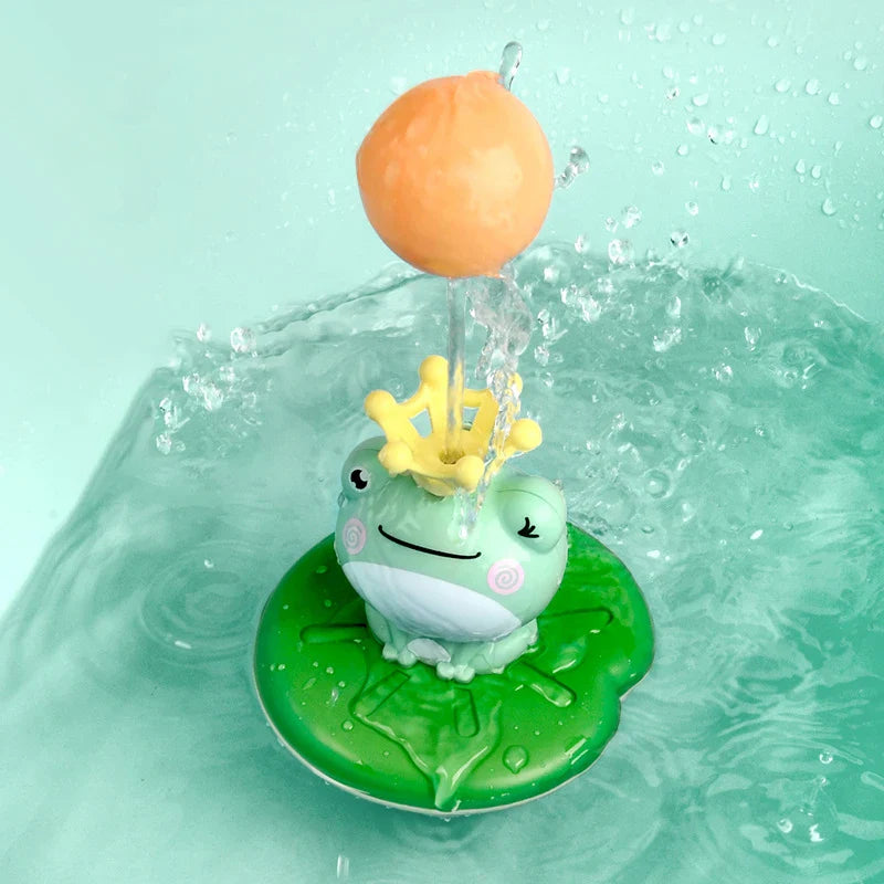 Electric Water-Spray Frog Bath Toy