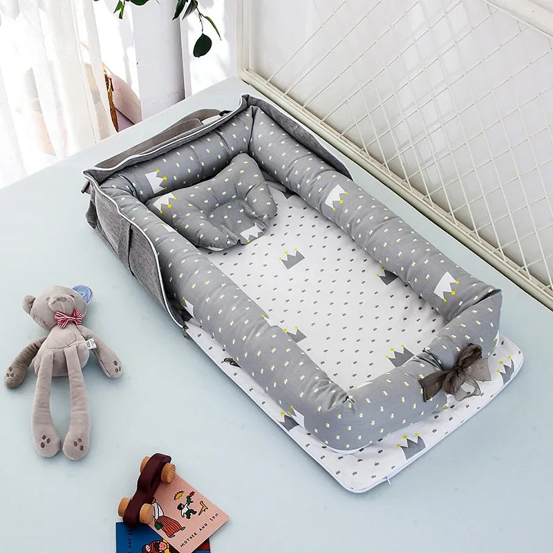 Portable Baby Nest Bed – Travel Bassinet & Playpen for Newborns