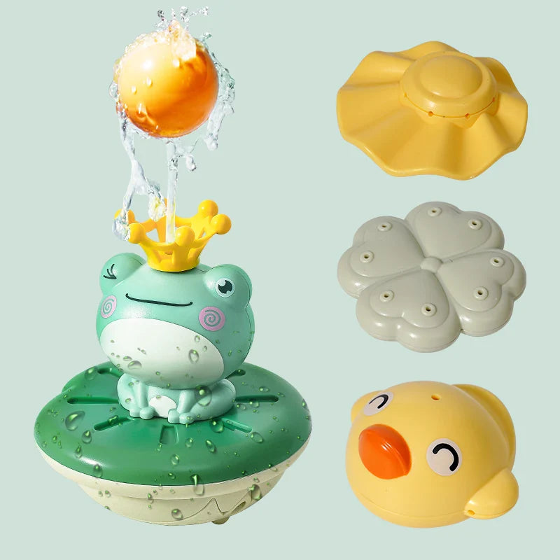 Electric Water-Spray Frog Bath Toy