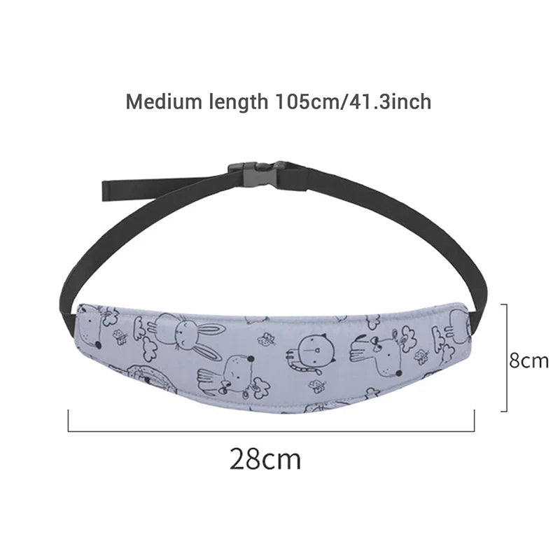 Baby Car Seat Head Support Strap – Adjustable Sleep Positioner