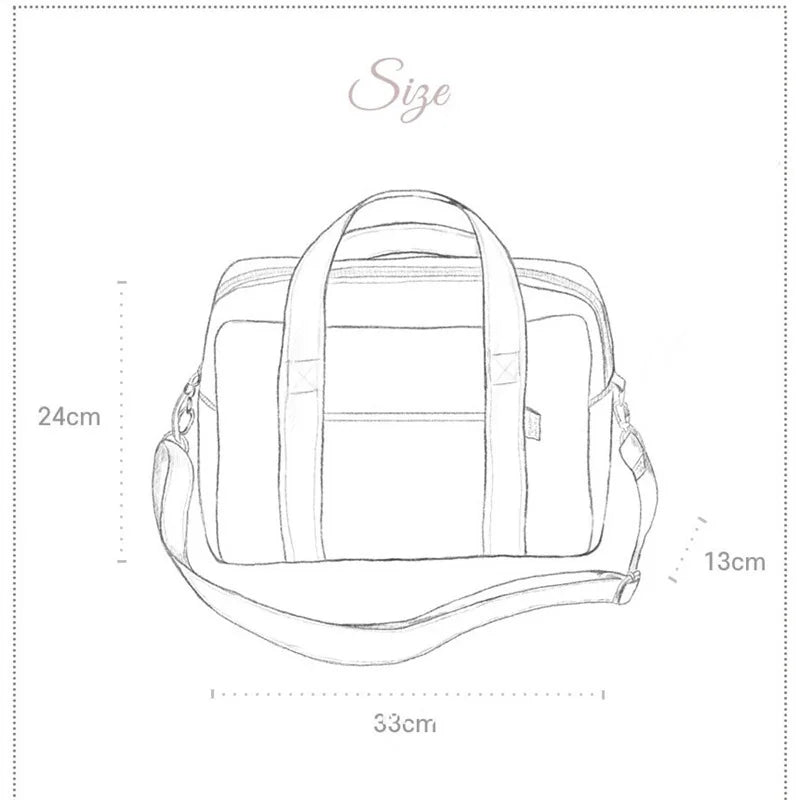 Embroidered Mom Tote Bag – Lightweight Large Capacity Travel Bag