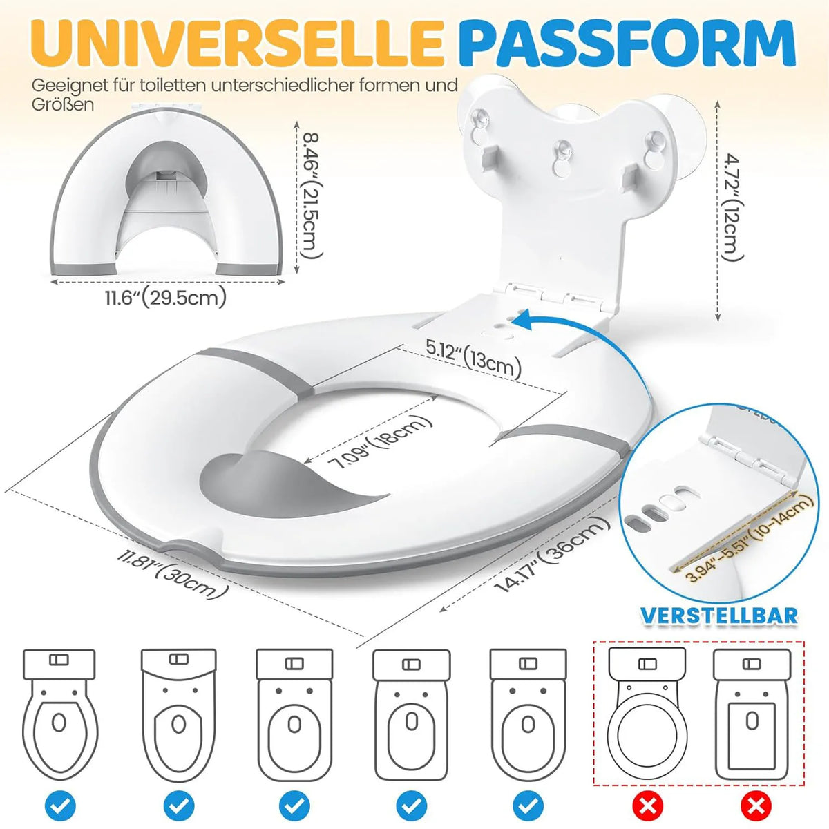 Faltbarer Kinder-Toilettensitz