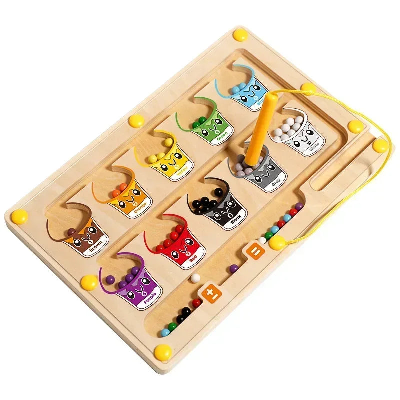 FarbZähler Duo – Montessori-Labyrinth & Maltafel