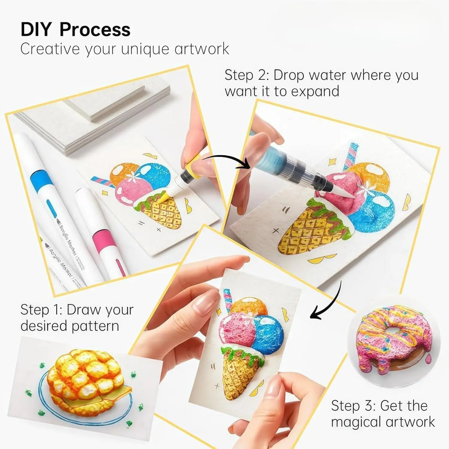 Magic 3D Bubble Drawing Kit for Creative Little Artists