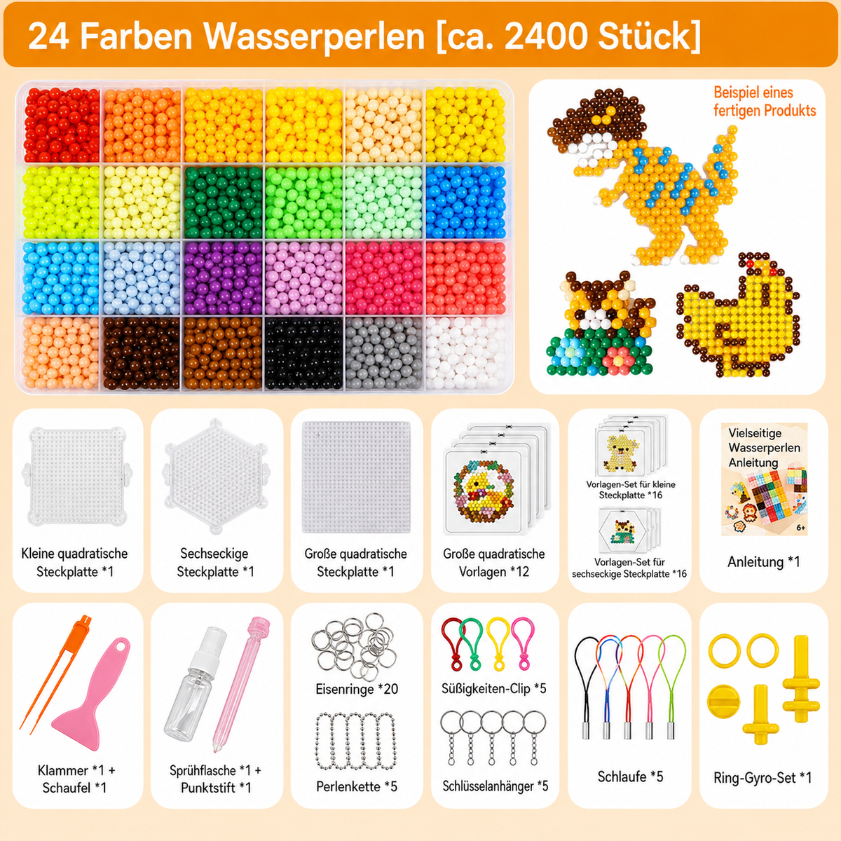 DIY-Bastelset mit kreativen Wasserperlen