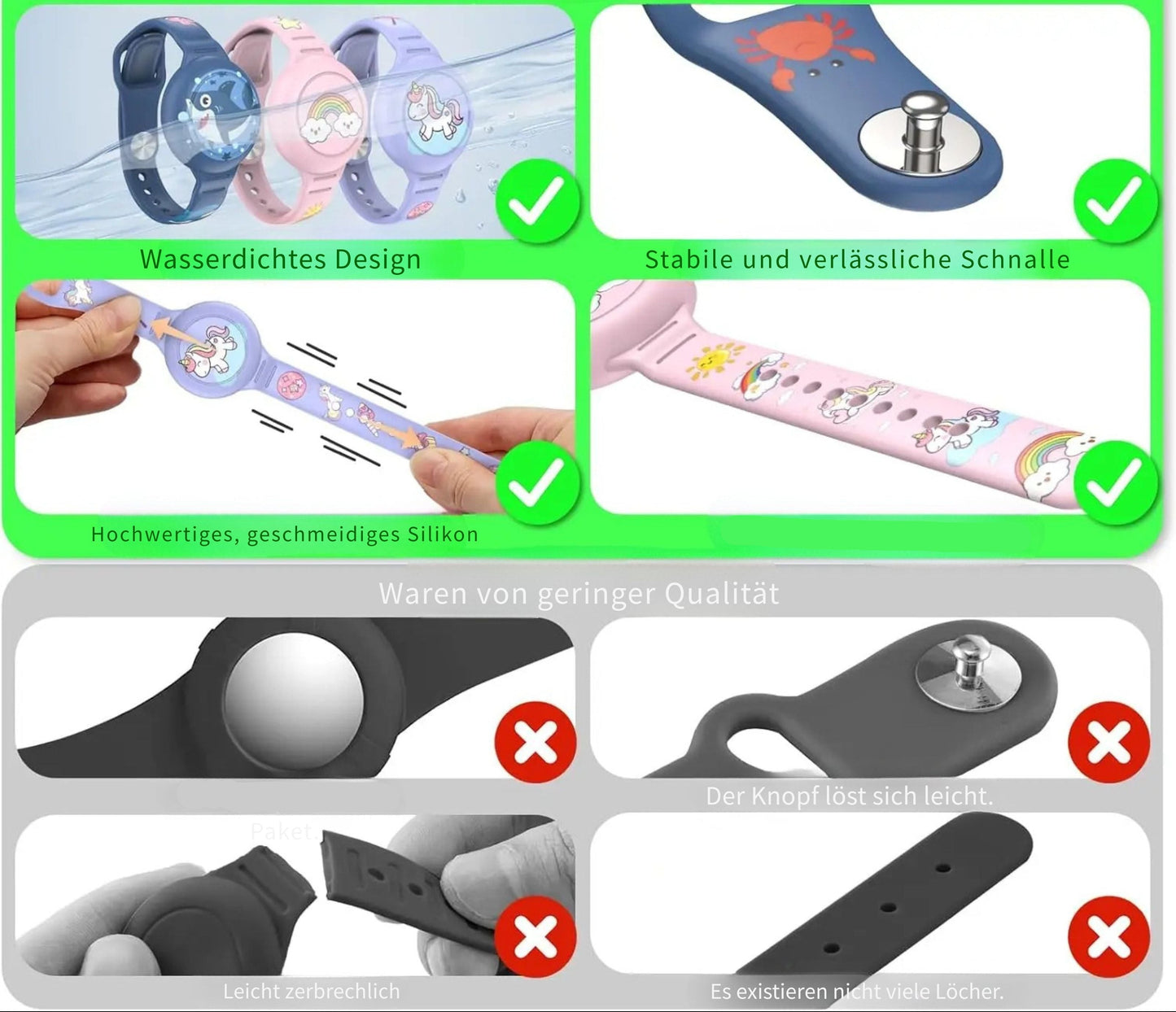 Kinder AirTag-Armband