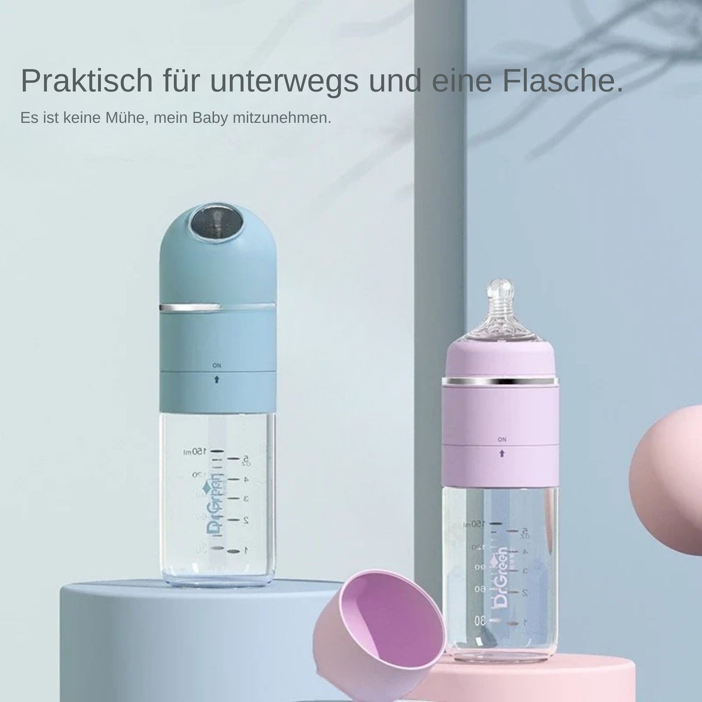 Dr.Grün SchnellMix Glas-Babyflasche