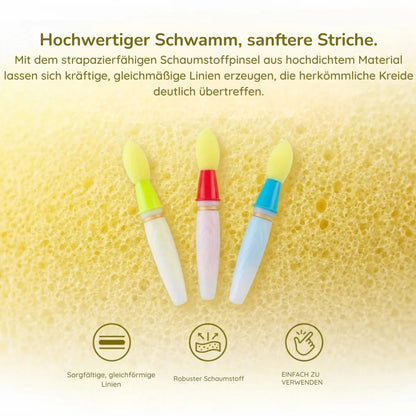 FarbTupfer Schwammpinsel-Set (3 Stück)