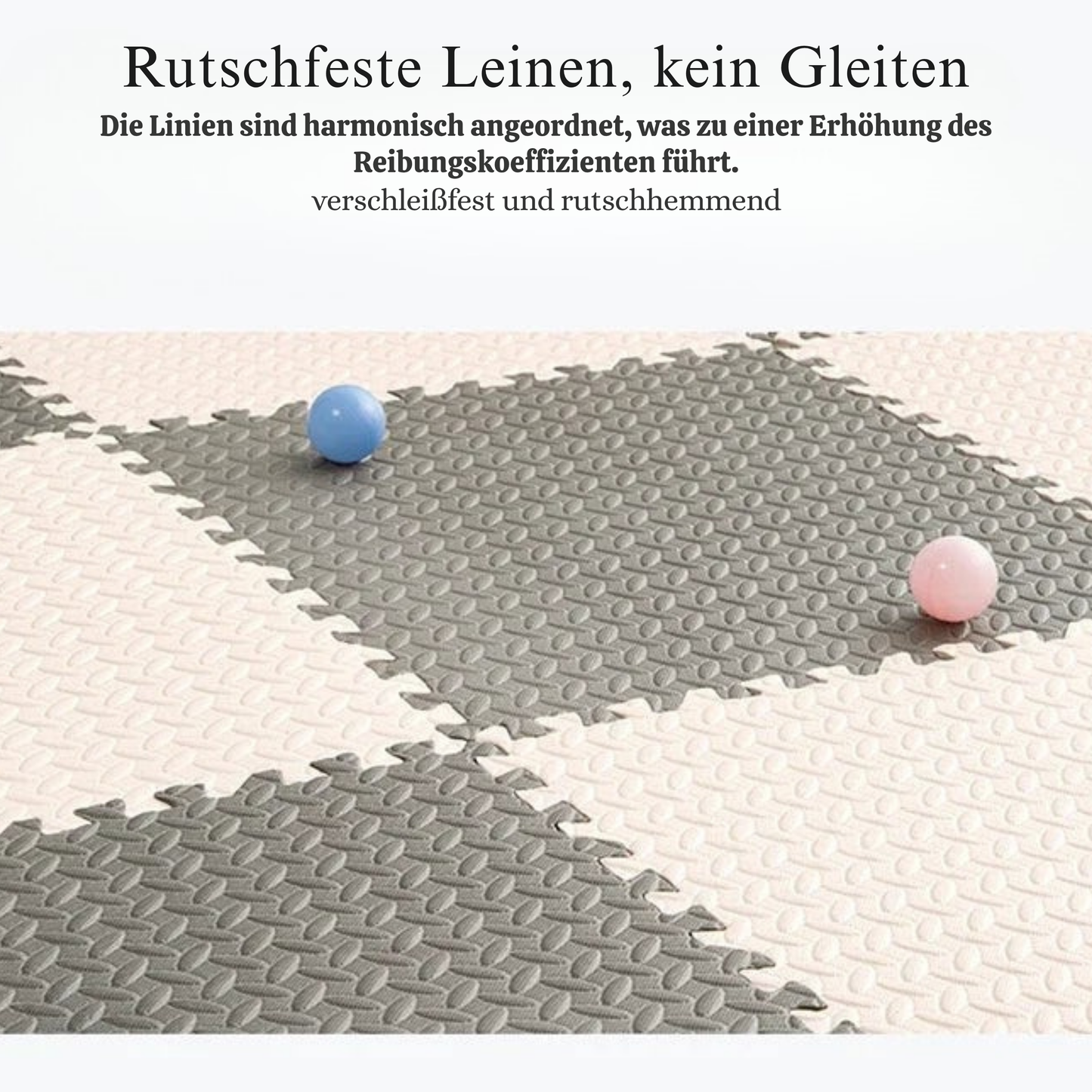 Puzzle Spielmatte für Kinder | Weiche Bodenmatte aus EVA Schaum mit Stecksystem