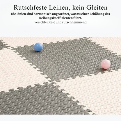 Puzzle Spielmatte für Kinder | Weiche Bodenmatte aus EVA Schaum mit Stecksystem