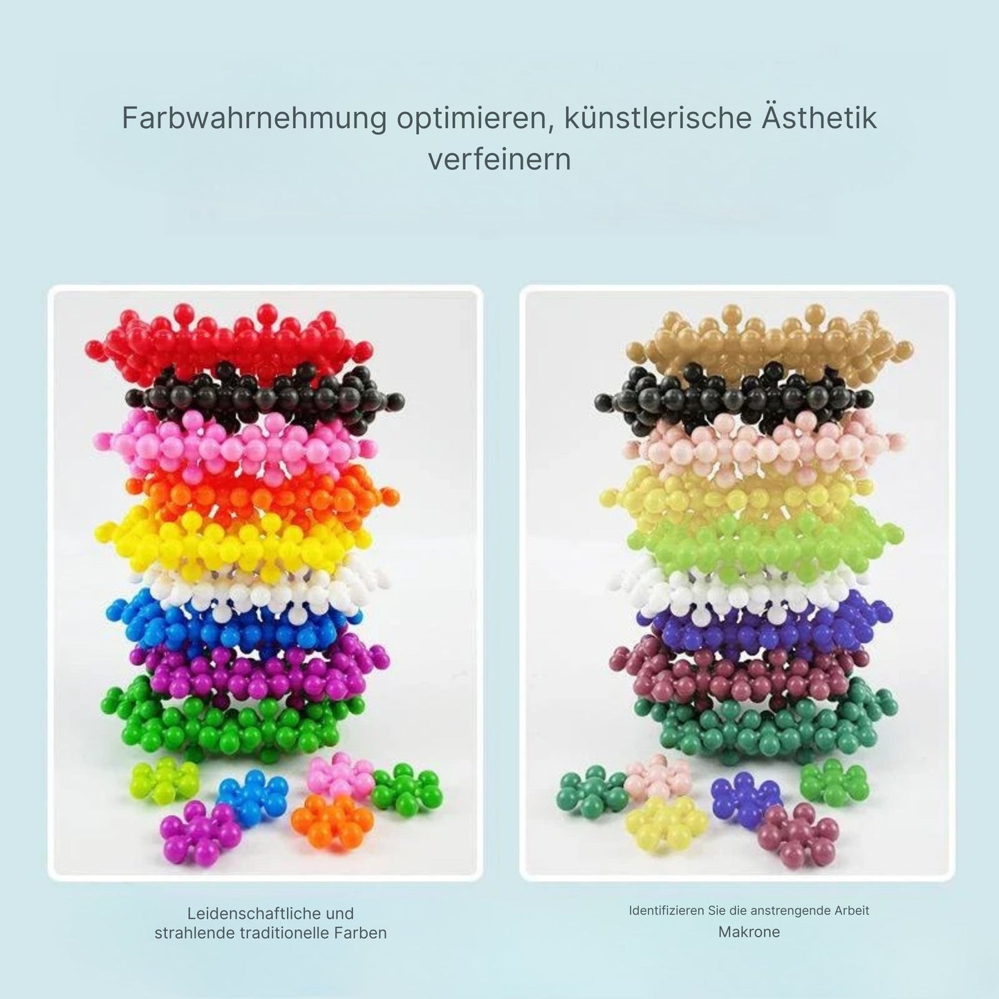 Kreative Steckbausteine Set für Kinder