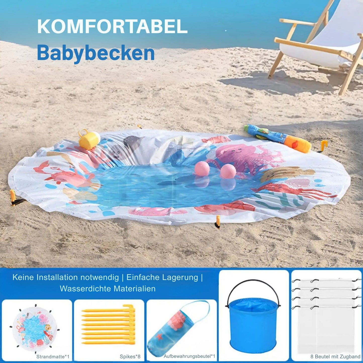 PlanschNest Strand-Kinderpool