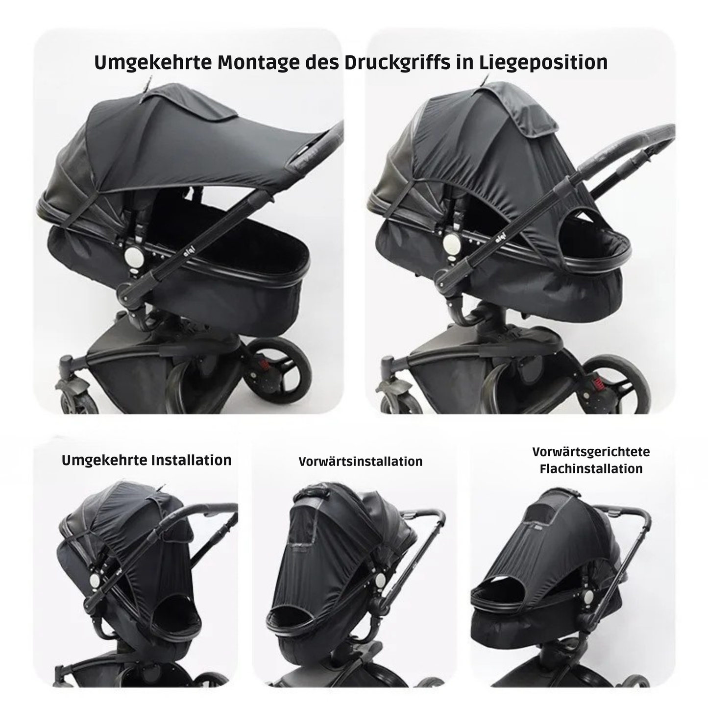 SchattenNest Universal Kinderwagen Sonnenschutz