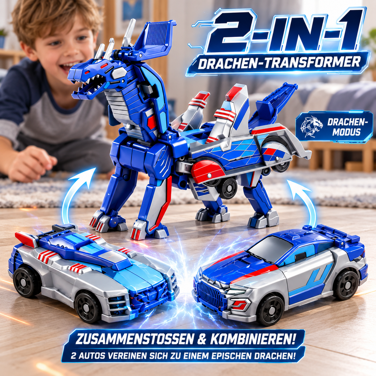 DrachenWandel – 2-in-1 Roboterauto 🐉🚗