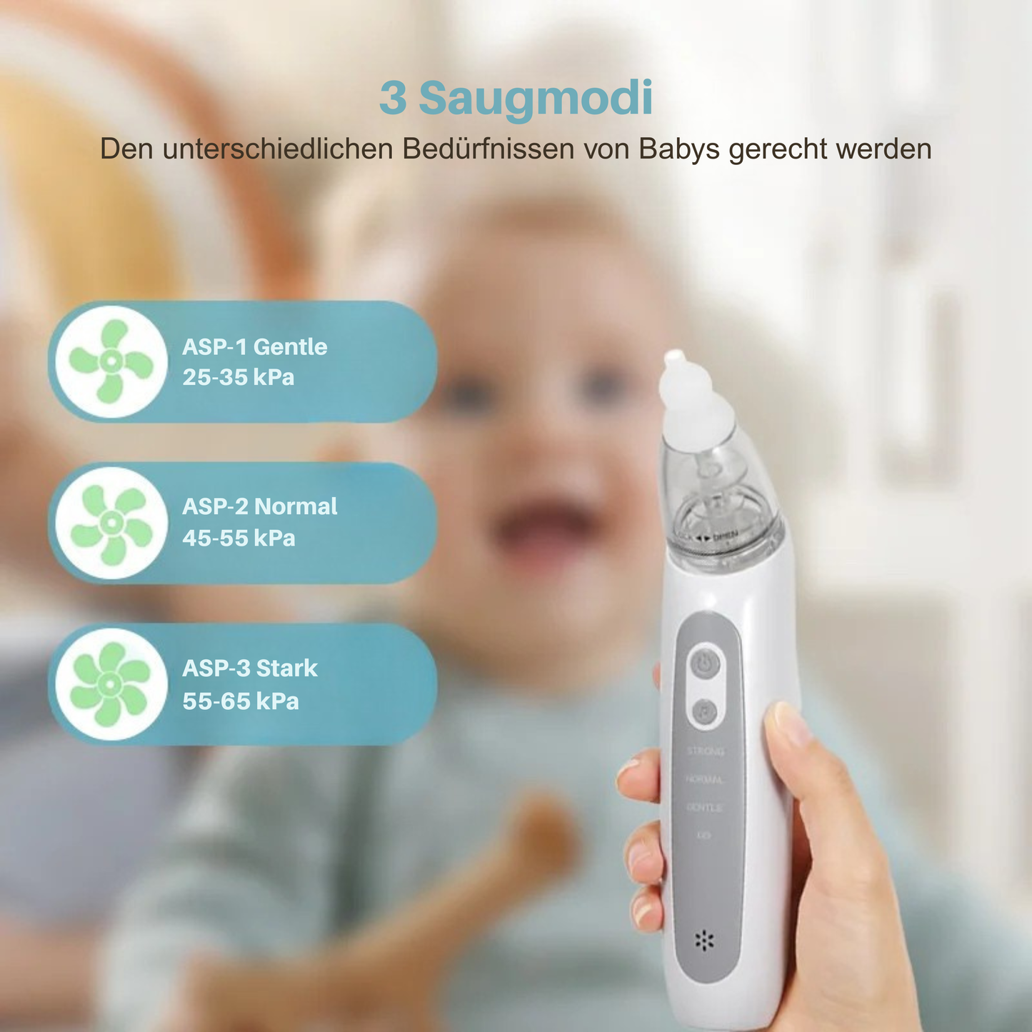 KlarNase Elektrischer Nasensauger für Babys