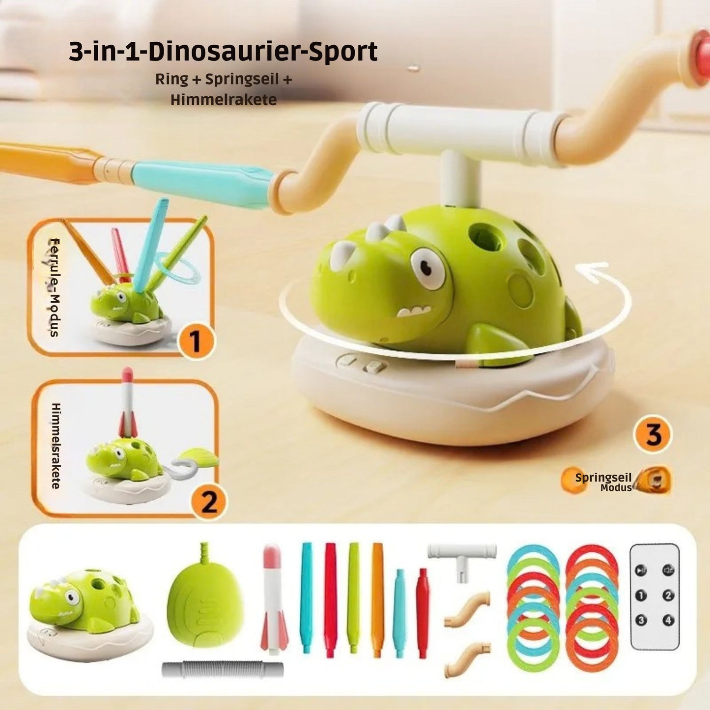 3-in-1 Dino-Spielset für Kinder