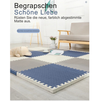 Puzzle Spielmatte für Kinder | Weiche Bodenmatte aus EVA Schaum mit Stecksystem