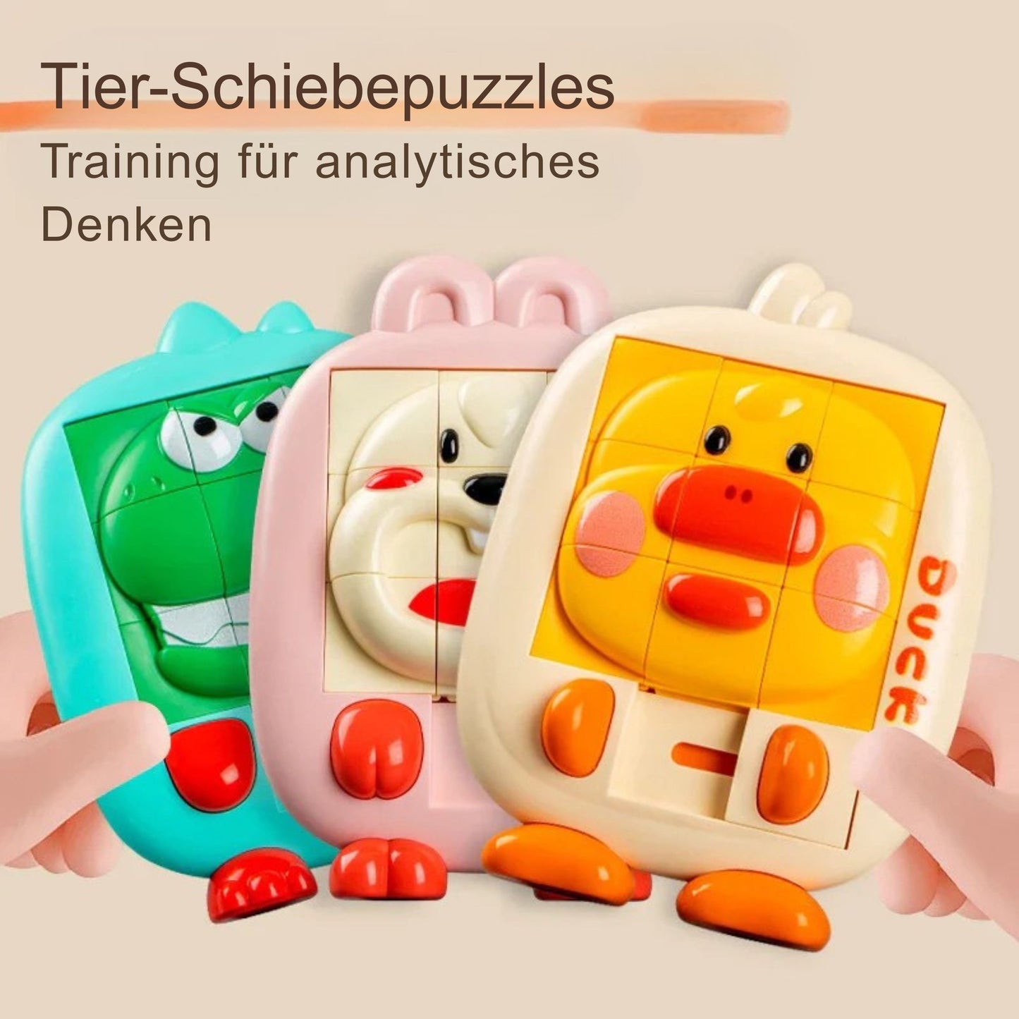 DenkSchieber Tier-Puzzle Spielzeug