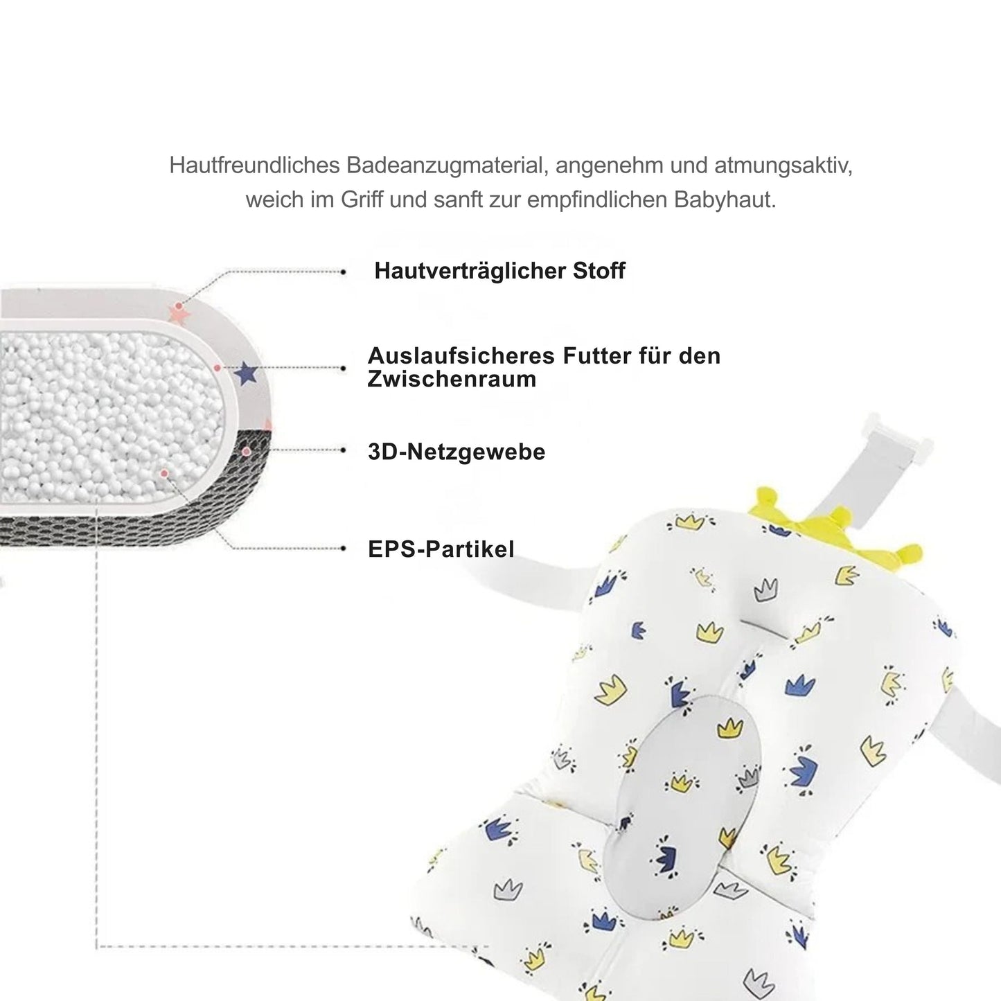 BadeNest Baby-Badekissen