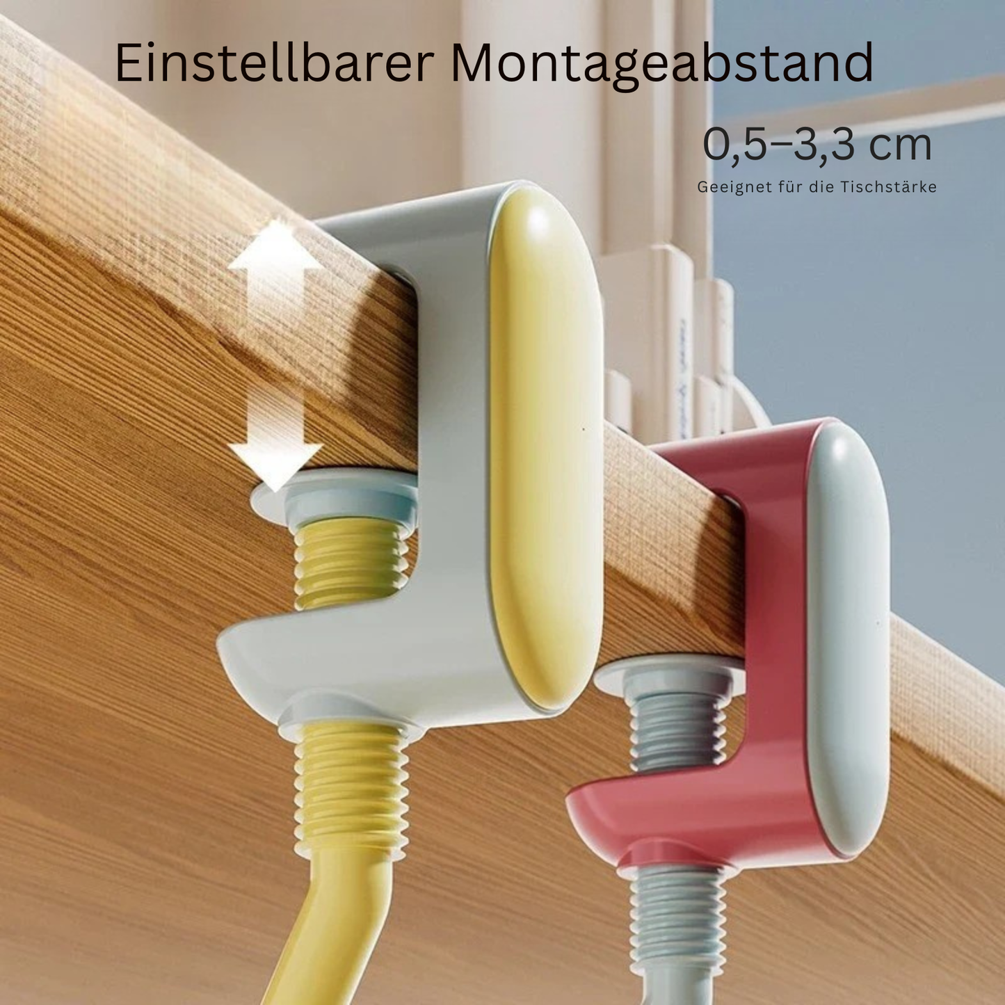 Taschenhalter für den Schreibtisch