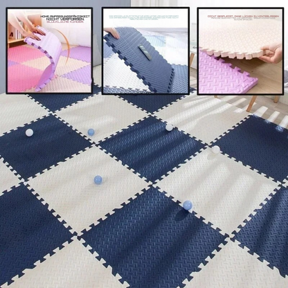 Puzzle Spielmatte für Kinder | Weiche Bodenmatte aus EVA Schaum mit Stecksystem