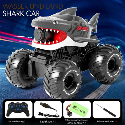 SharkBlaster 2-in-1 Amphibien RC Auto & Wasser-Shooter | 2.4G Fernbedienung + Gestensteuerung