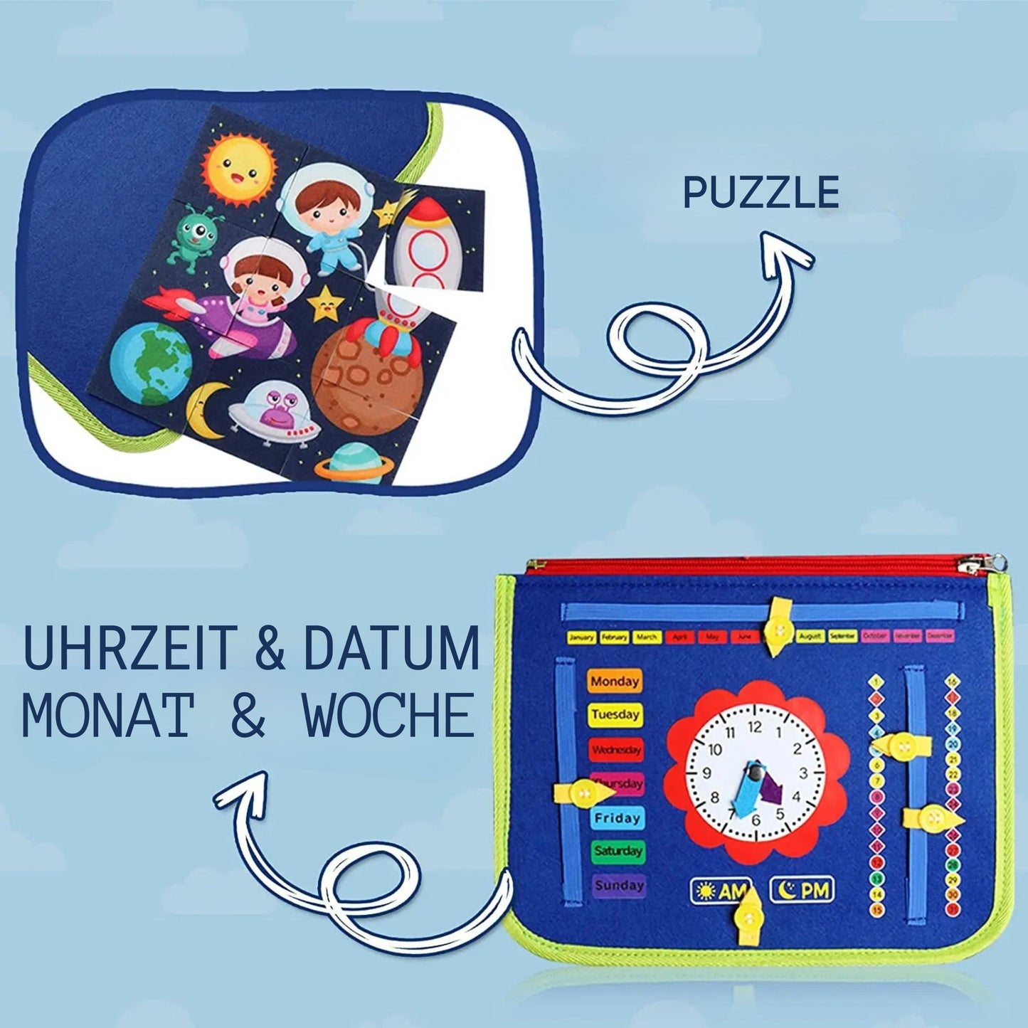 Montessori Busy Board für Kleinkinder
