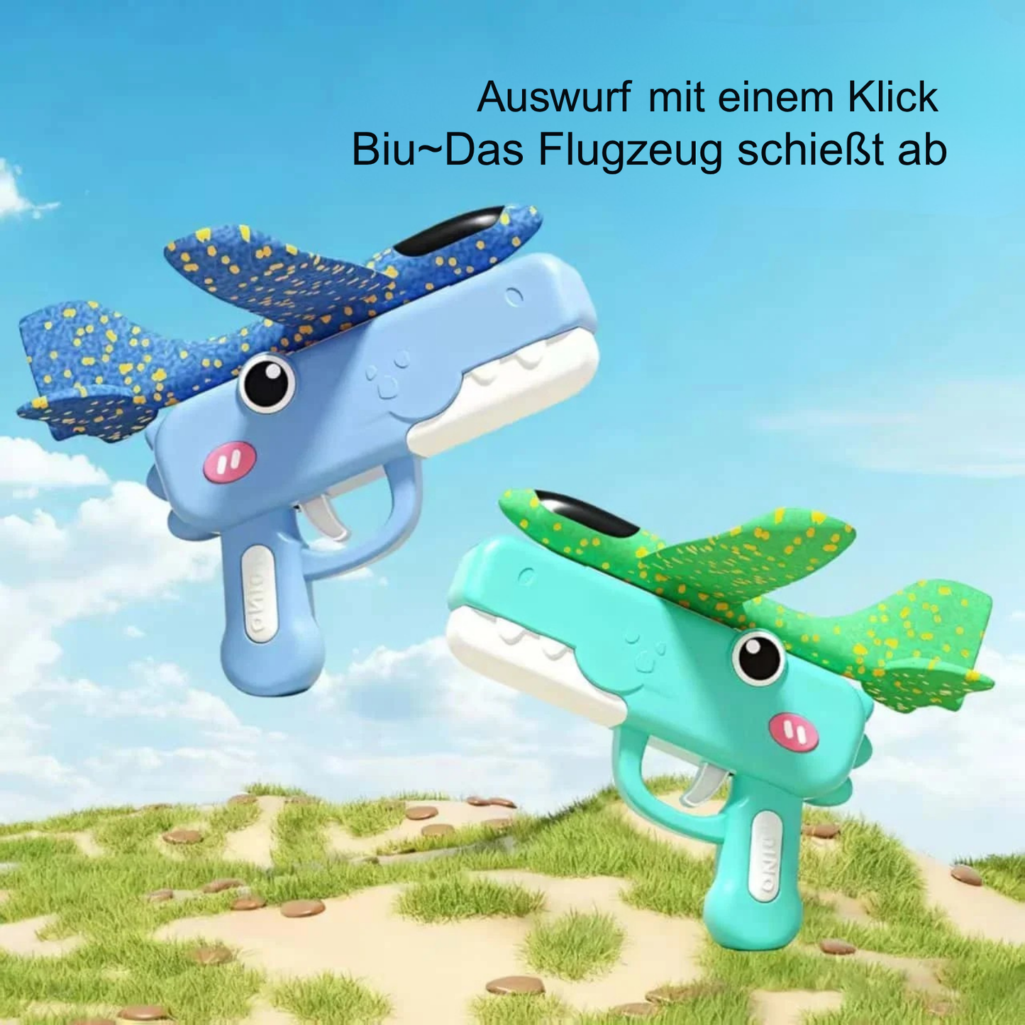 Schaumstoff- Dino Flugzeug