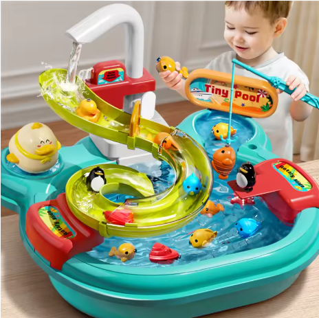 Kinder Spülbecken und Angel Spiel Set