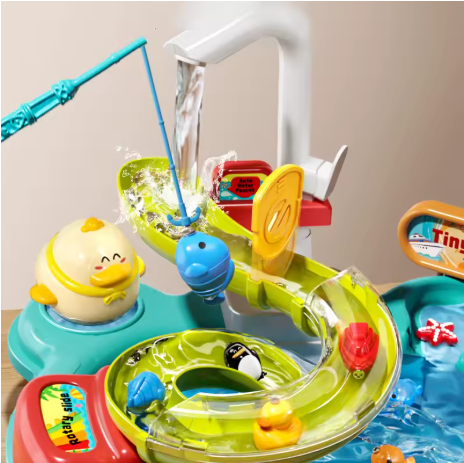 Kinder Spülbecken und Angel Spiel Set