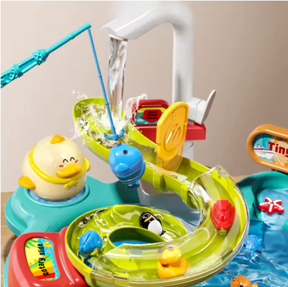 Kinder Spülbecken und Angel Spiel Set