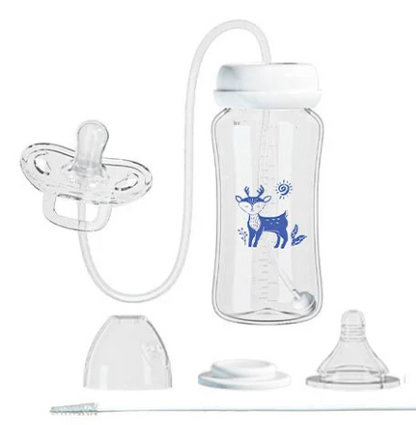 Freihändige Baby-Fütterflasche – Anti-Kolik-Nahrungssystem