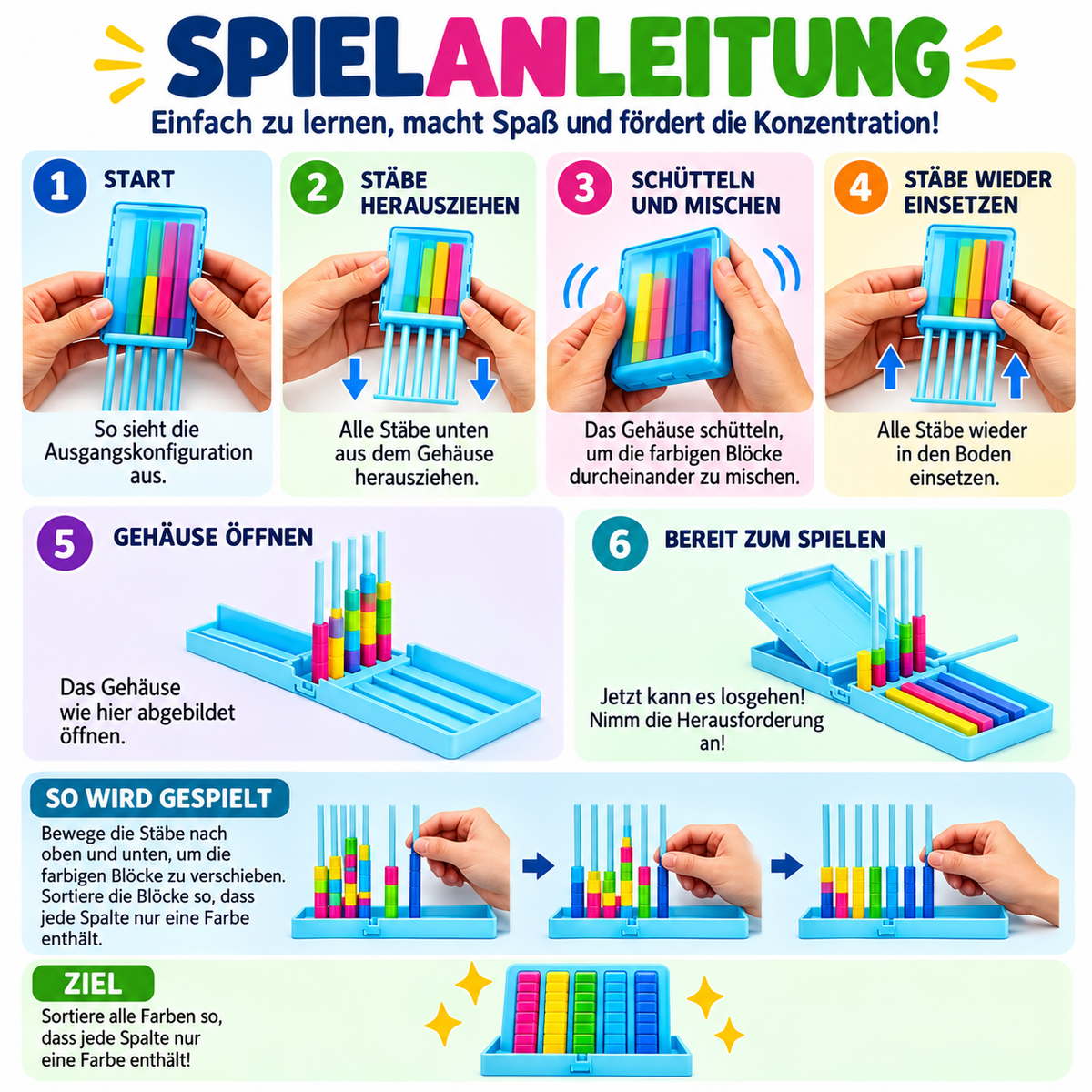 FarbStapel – Mini-Stapelspiel 🌈🎯