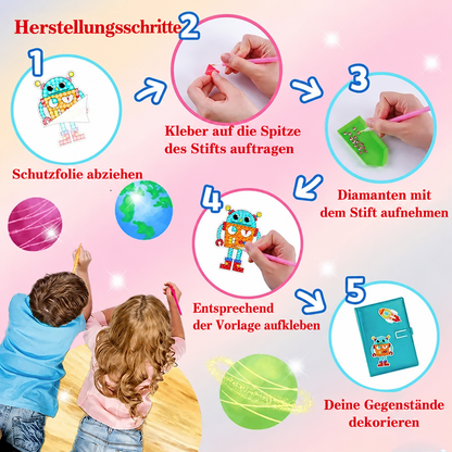 Diamant-Malerei-Aufkleber-Set für Kinder 💎🎨