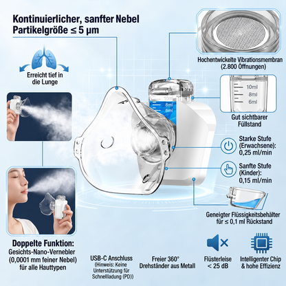 Kinder Akku-Inhalator – Kompakt & Kabellos 💨