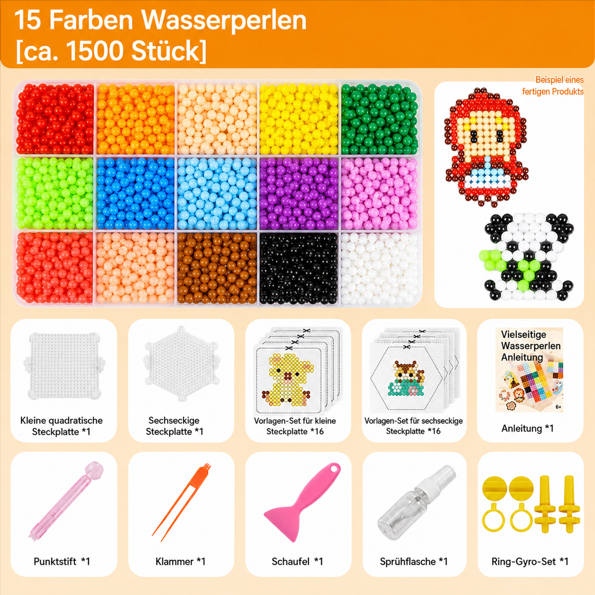 DIY-Bastelset mit kreativen Wasserperlen