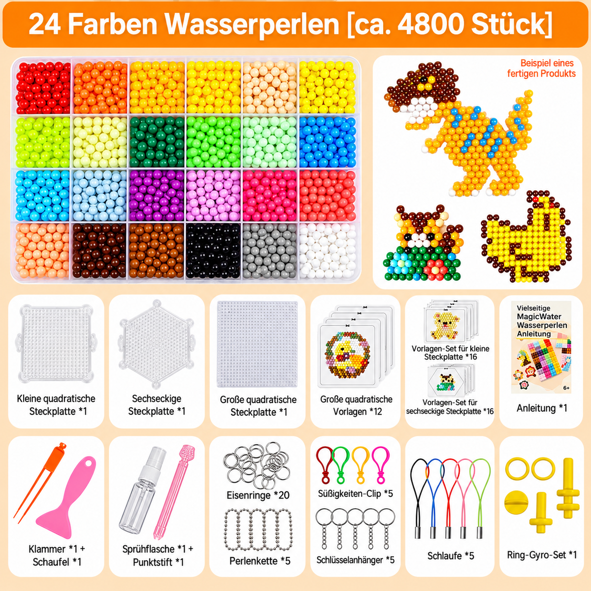 DIY-Bastelset mit kreativen Wasserperlen