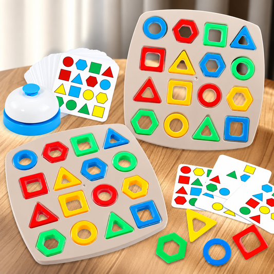 Geometrisches Zuordnungspuzzle – interaktives Tischspiel für Kinder