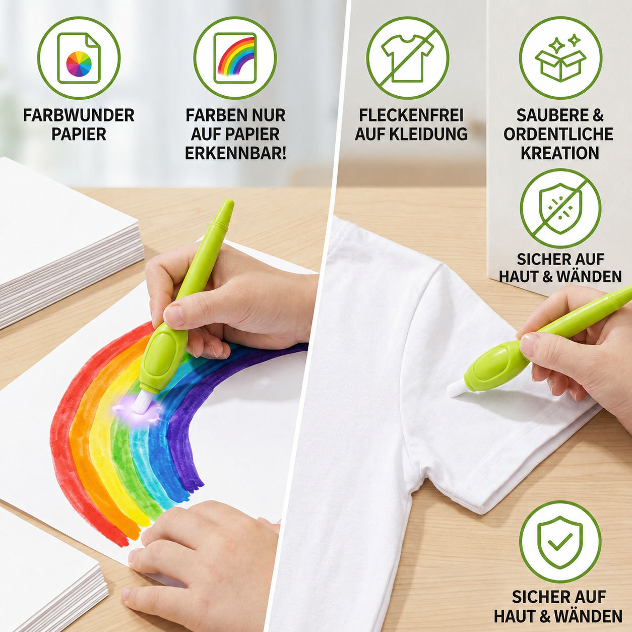 Kinder-Malset ohne Kleckern