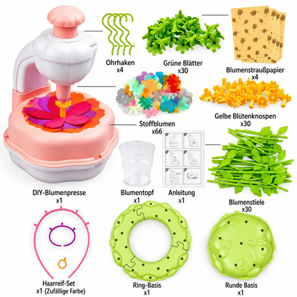 Blütenzauber DIY-Stoffblumenstrauß-Set
