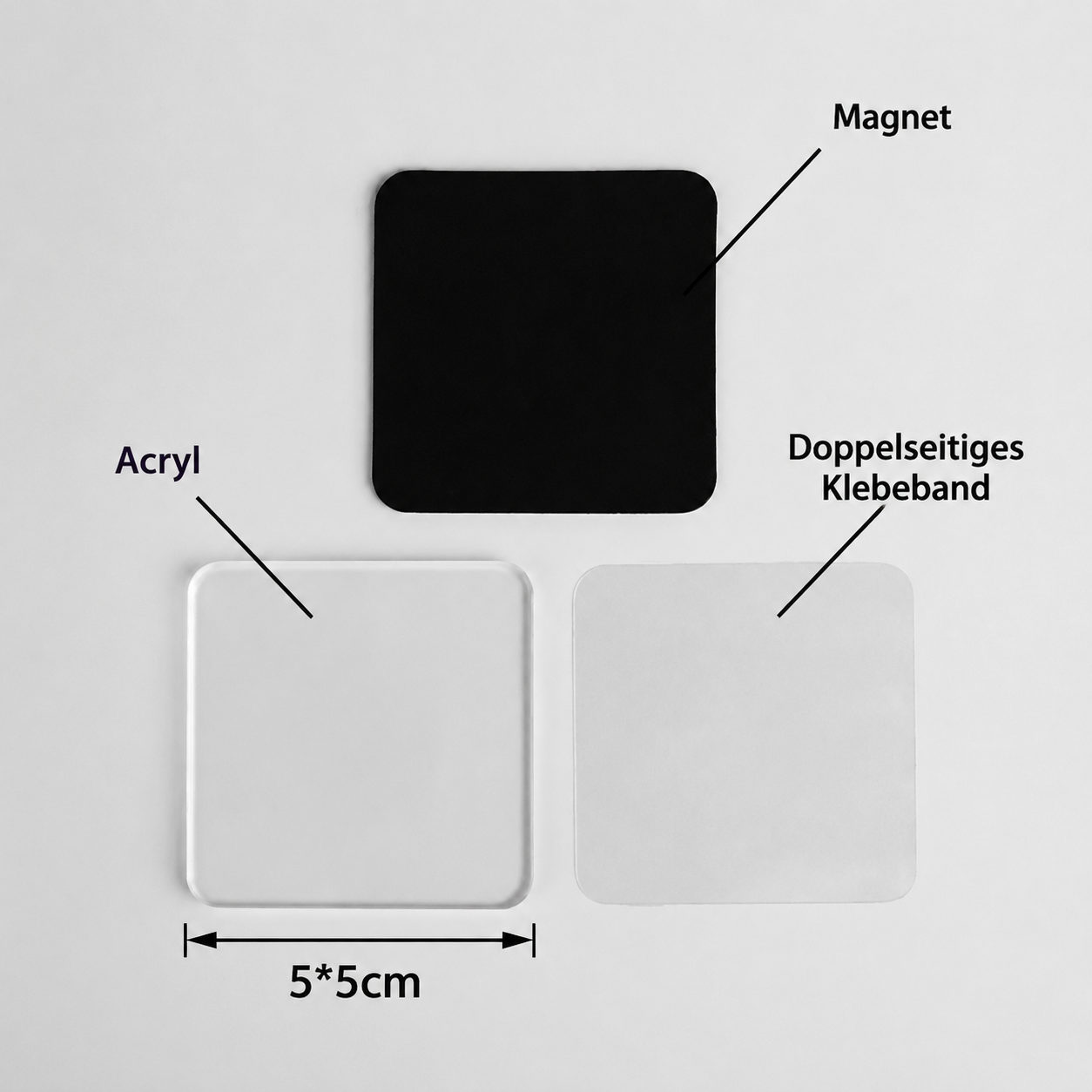 KreativMagnet – DIY Acryl-Kühlschrankmagnet-Set
