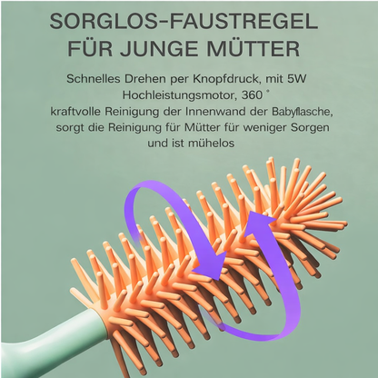 Elektrische Silikon - Babyflaschenbürste mit Aufsätzen