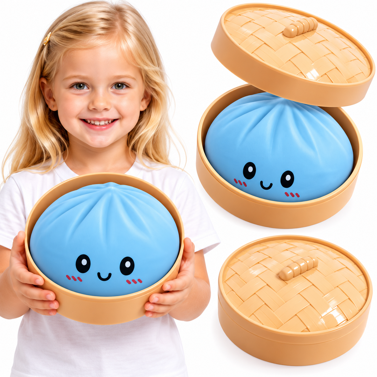 KnautschKloß – Riesiger Quetsch-Antistressball 🥟☁️