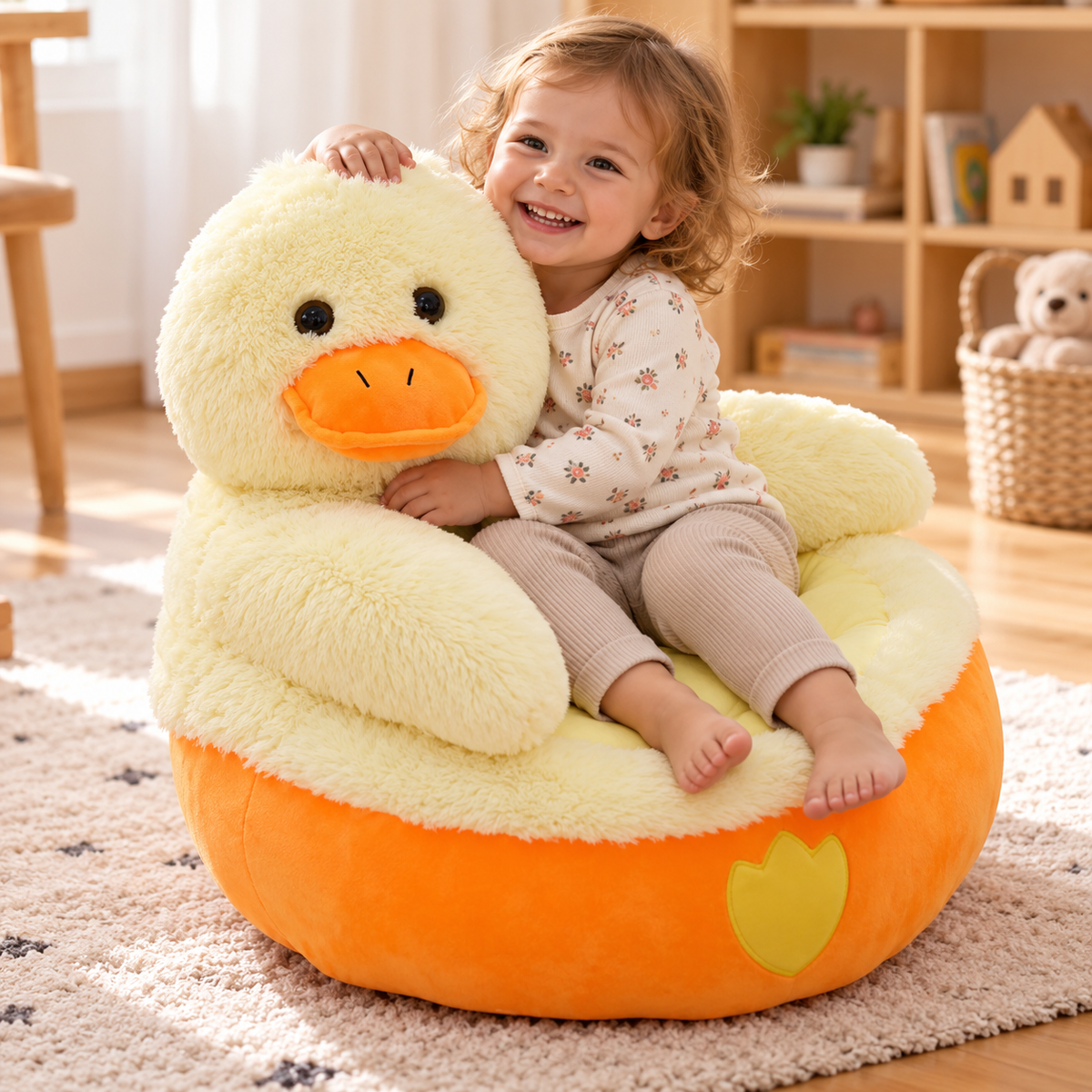 SchmuseSitz – Plüsch-Babysofa im Tierlook 🧸☁️
