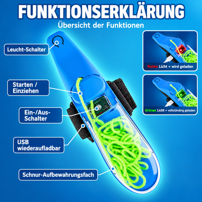 NetzSchleuder – Leuchtender Armband-Werfer 🕸️✨