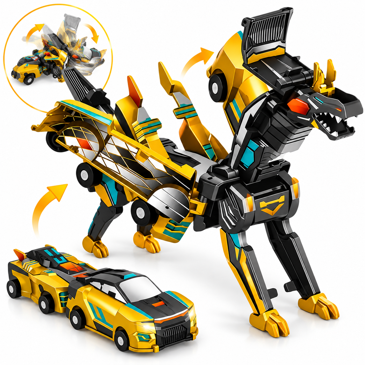 DrachenWandel – 2-in-1 Roboterauto 🐉🚗