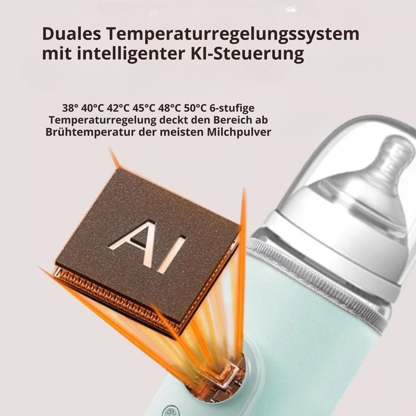 Tragbarer Babyflaschenwärmer